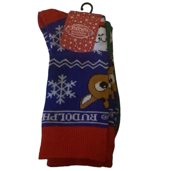 Bioworld Rudolph Crew two pack socks - Picture 2 of 7
